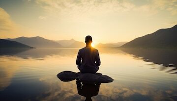 a-man-meditating-in-a-lake-with-the-sun-setting-behind-him_900370-7481